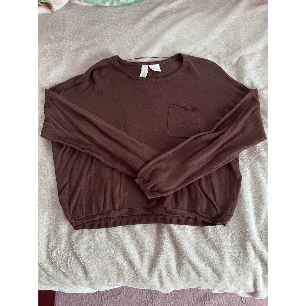 Cropped Lightweight Sweater